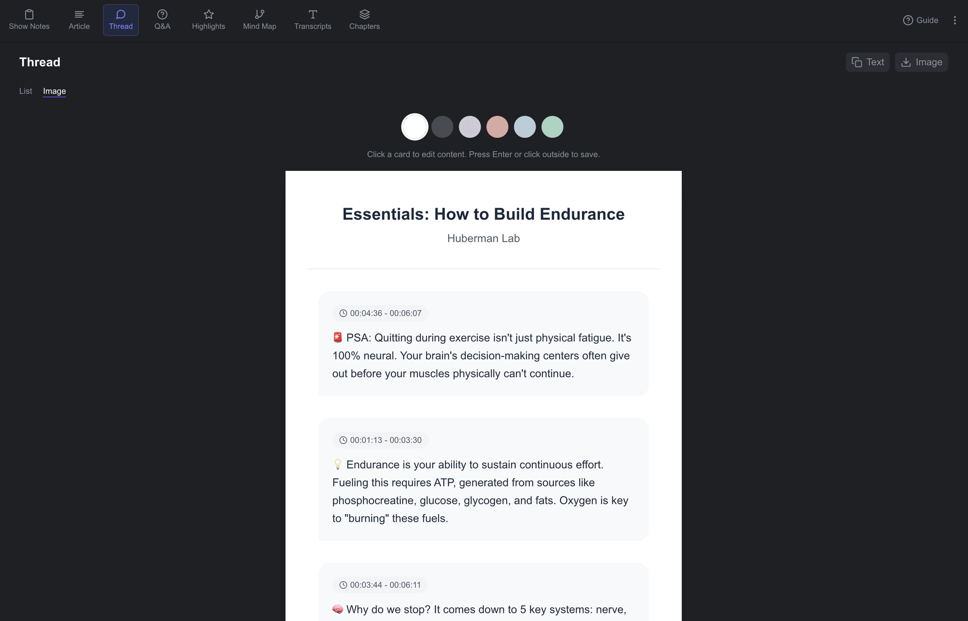 Castwise Generated Thread Image Screenshot