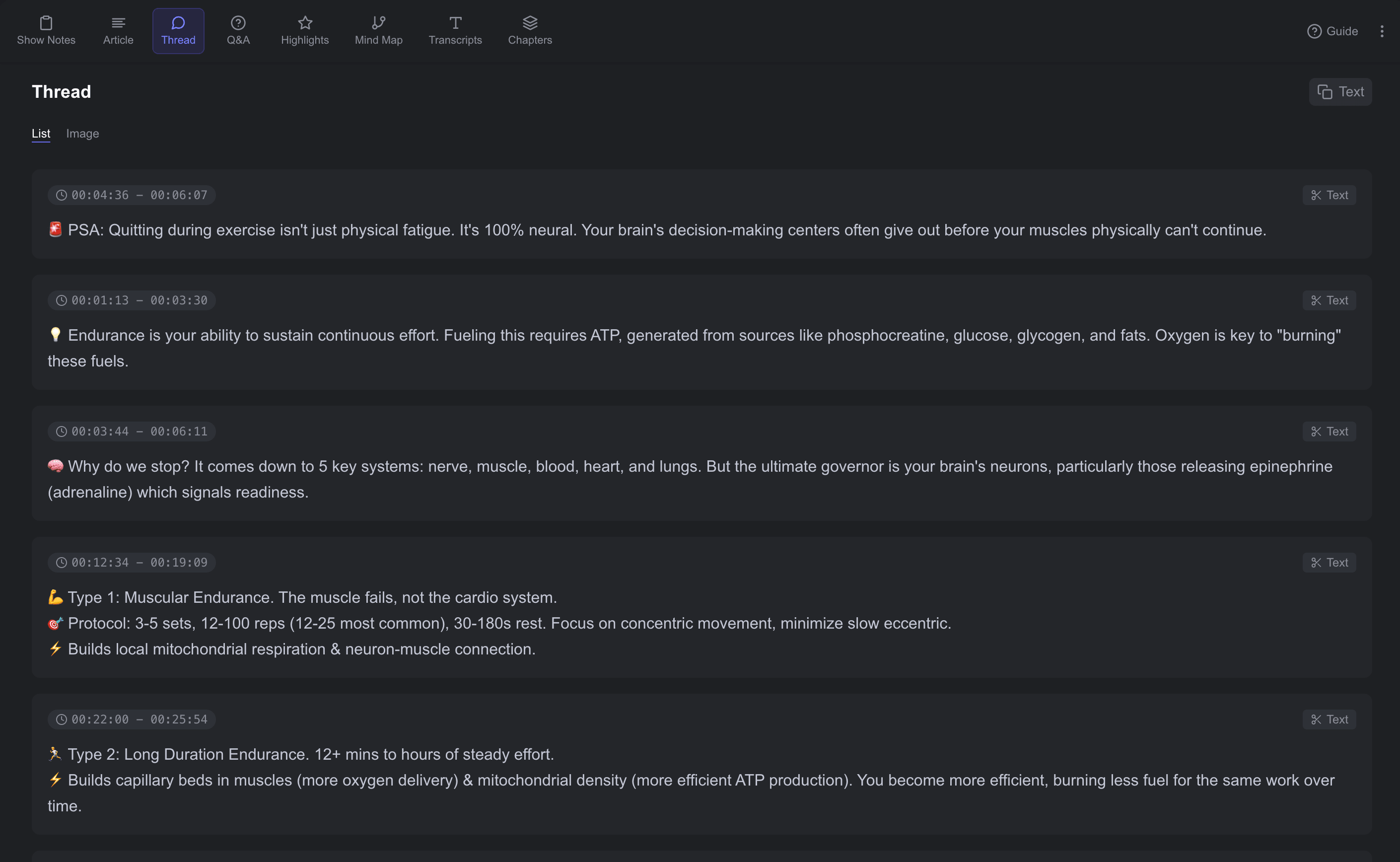Castwise Thread List View Screenshot
